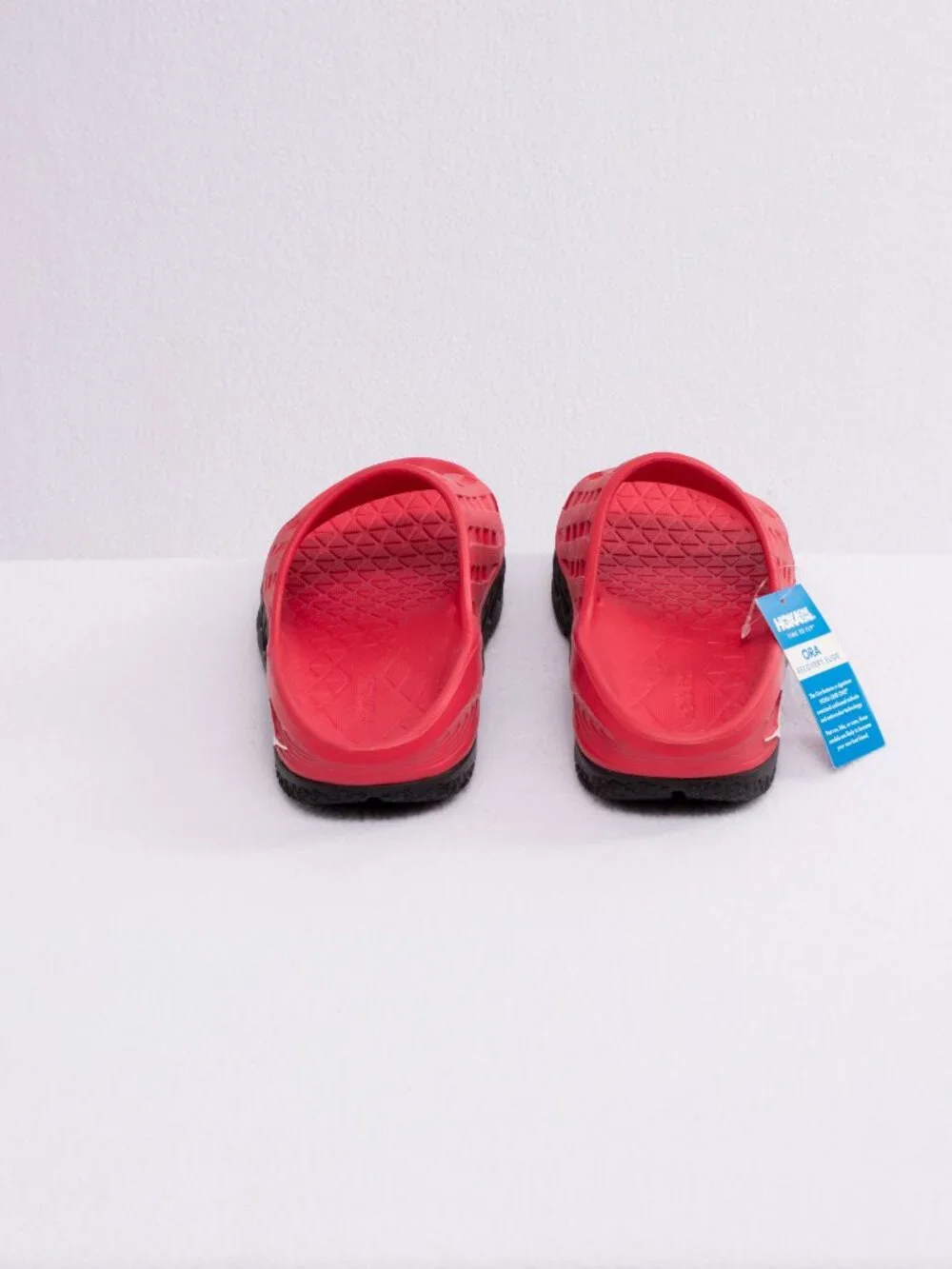 NEW Hoka Ora Recovery Slide V1 (Original) - Black/Hibiscus - Women’s 8 - Rare/NW - Picture 5 of 8